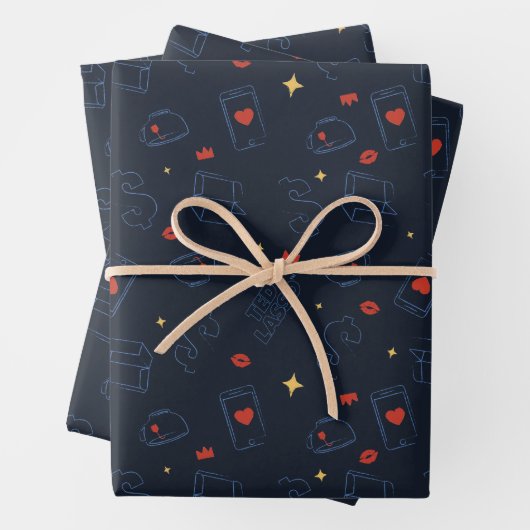 Ted Lasso | Muster für Tee und Biscuit-Symbol Geschenkpapier Set (Beispiel)
