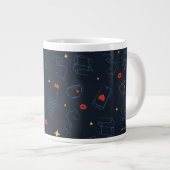 Ted Lasso | Muster für Tee und Biscuit-Symbol Jumbo-Tasse (Vorderseite Rechts)