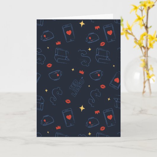 Ted Lasso | Muster für Tee und Biscuit-Symbol Karte (Gelbe Blume)