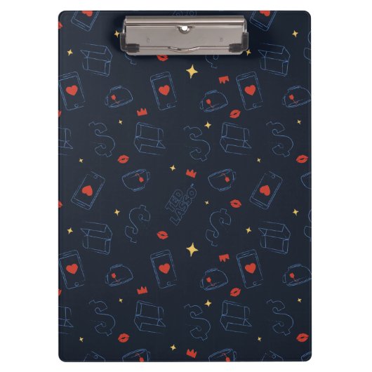 Ted Lasso | Muster für Tee und Biscuit-Symbol Klemmbrett (Vorderseite)