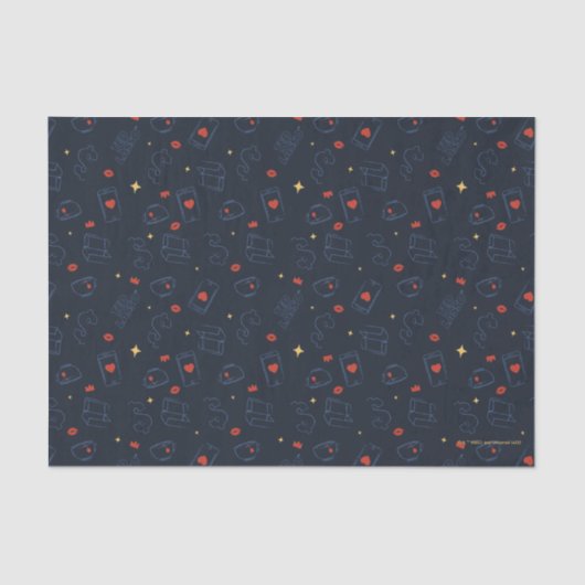 Ted Lasso | Muster für Tee und Biscuit-Symbol Seidenpapier (Vorderseite)