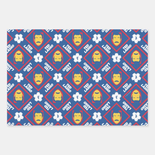 Ted Lasso Muster Geschenkpapier Set (Vorderseite 2)