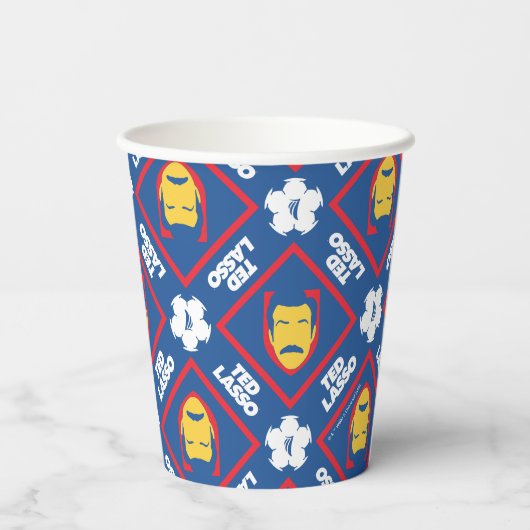 Ted Lasso Muster Pappbecher (Rückseite)