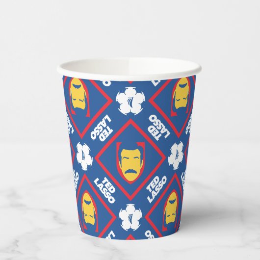 Ted Lasso Muster Pappbecher (Links)