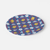 Ted Lasso Muster Pappteller (Schrägansicht)