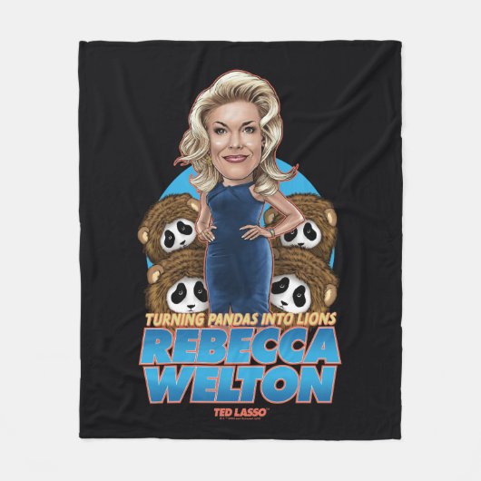 Ted Lasso | Rebecca Welton Bobblehead Fleecedecke (Vorderseite)