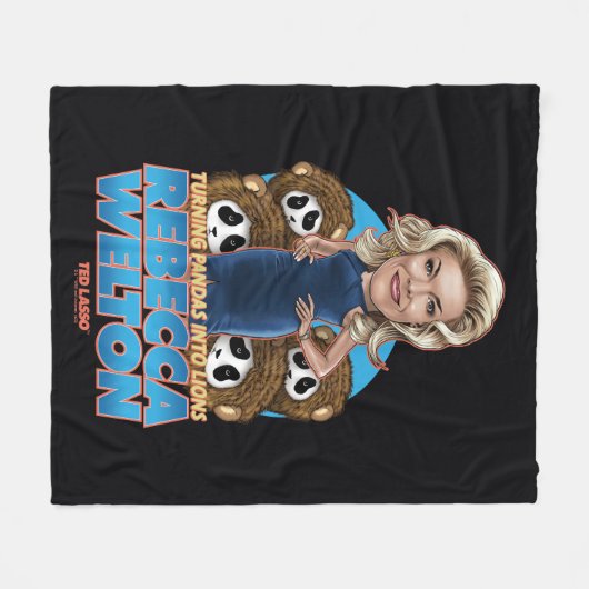 Ted Lasso | Rebecca Welton Bobblehead Fleecedecke (Vorderseite (Horizontal))