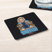 Ted Lasso | Rebecca Welton Bobblehead Rechteckiger Pappuntersetzer (angewinkelt)