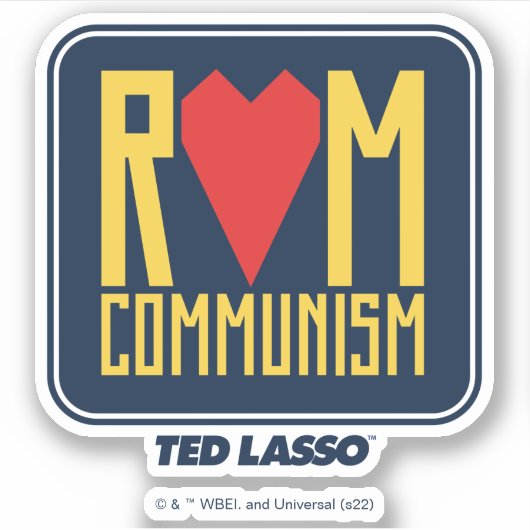 Ted Lasso | Rom Communism Graphic Aufkleber (Vorderseite)