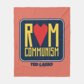 Ted Lasso | Rom Communism Graphic Fleecedecke (Vorderseite)