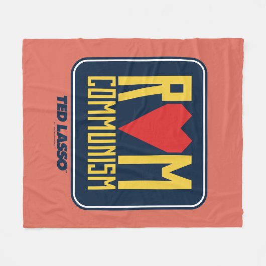 Ted Lasso | Rom Communism Graphic Fleecedecke (Vorderseite (Horizontal))