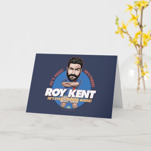 Ted Lasso | Roy Kent Bobblehead Karte (Gelbe Blume)