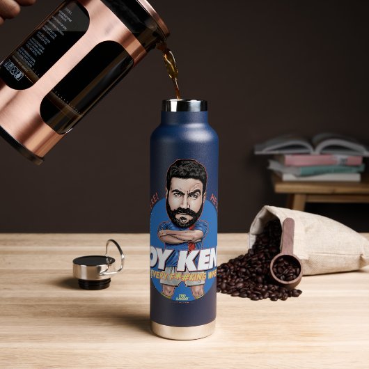 Ted Lasso | Roy Kent Bobblehead Trinkflasche (Kaffee)