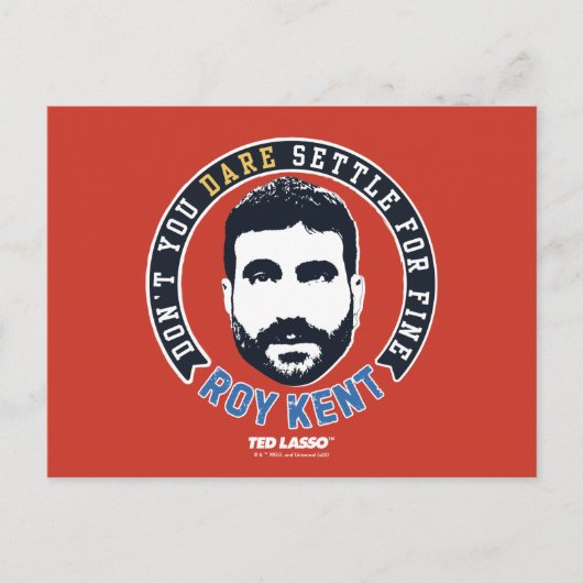 Ted Lasso | Roy Kent Don't you wage nicht, sich zu Postkarte (Vorderseite)