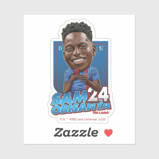 Ted Lasso | Sam Obisanya Bobblehead Aufkleber (Blatt)