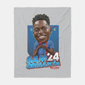 Ted Lasso | Sam Obisanya Bobblehead Fleecedecke (Vorderseite)