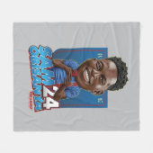 Ted Lasso | Sam Obisanya Bobblehead Fleecedecke (Vorderseite (Horizontal))