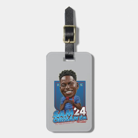 Ted Lasso | Sam Obisanya Bobblehead Gepäckanhänger (Vorderseite vertikal)