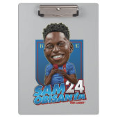 Ted Lasso | Sam Obisanya Bobblehead Klemmbrett (Vorderseite)