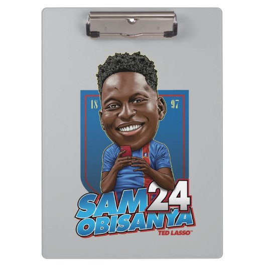 Ted Lasso | Sam Obisanya Bobblehead Klemmbrett (Vorderseite)