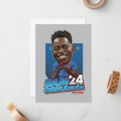 Ted Lasso | Sam Obisanya Bobblehead Mitteilungskarte (Vorderseite/Rückseite Beispiel)