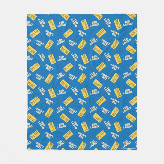 Ted Lasso | Sign and Ball Toss Muster glauben Fleecedecke (Vorderseite)