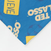 Ted Lasso | Sign and Ball Toss Muster glauben Fleecedecke (Ecke)
