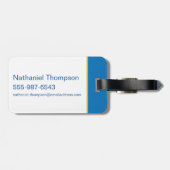 Ted Lasso | Sign and Ball Toss Muster glauben Gepäckanhänger (Rückseite horizontal)