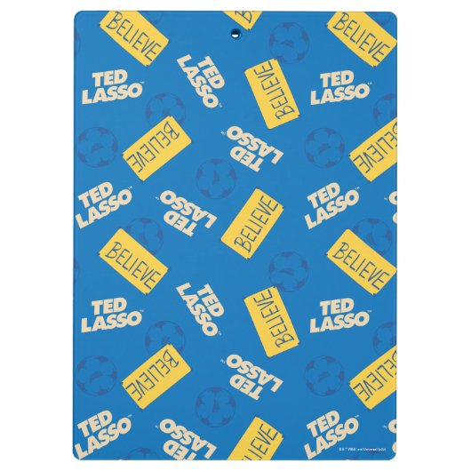 Ted Lasso | Sign and Ball Toss Muster glauben Klemmbrett (Rückseite)