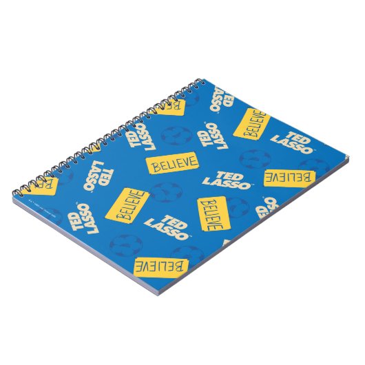 Ted Lasso | Sign and Ball Toss Muster glauben Notizblock (Linke Seite)