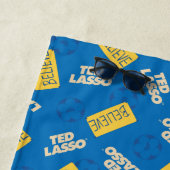 Ted Lasso | Sign and Ball Toss Muster glauben Strandtuch (Beispiel)