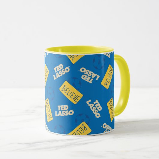 Ted Lasso | Sign and Ball Toss Muster glauben Tasse (VorderseiteRechts)