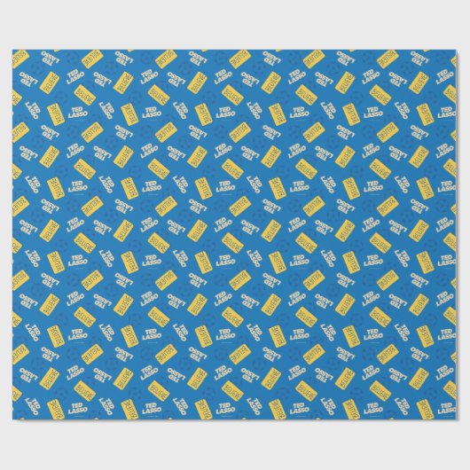 Ted Lasso Soccer Pattern Geschenkpapier (Flach)