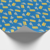 Ted Lasso Soccer Pattern Geschenkpapier (Ecke)