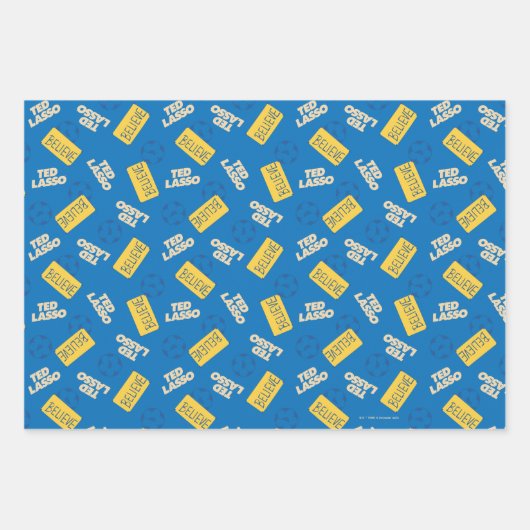 Ted Lasso Soccer Pattern Geschenkpapier Set (Vorderseite 3)