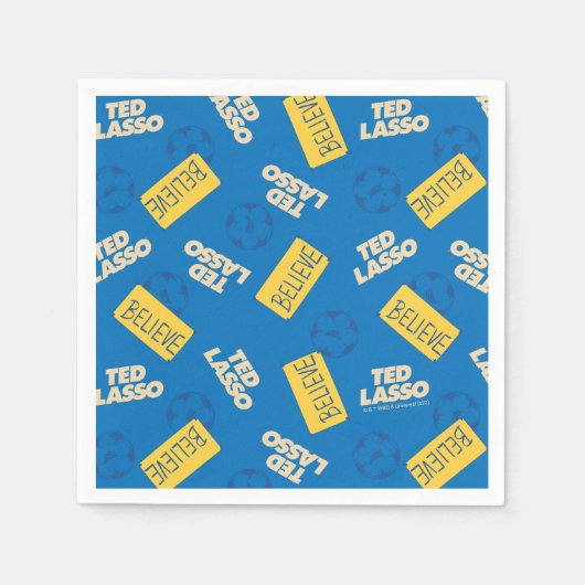 Ted Lasso Soccer Pattern Serviette (Vorderseite)