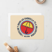 Ted Lasso | Sollte der Regenschirm nicht zum Brain Mitteilungskarte (Vorderseite/Rückseite Beispiel)