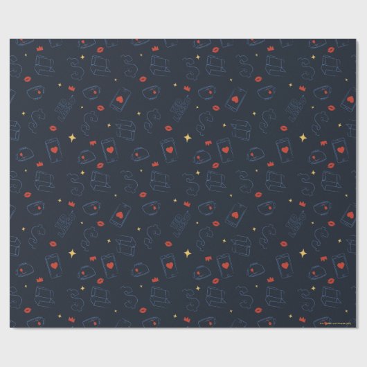 Ted Lasso | Tea and Biscuit Icon Toss Pattern Geschenkpapier (Flach)