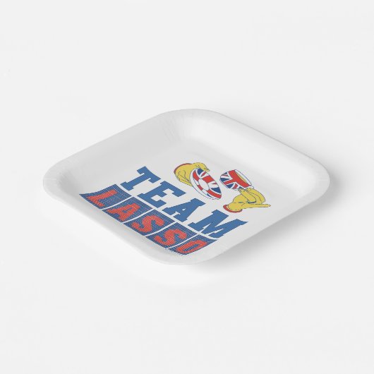 Ted Lasso | Team Lasso Pappteller (Gewinkelt)