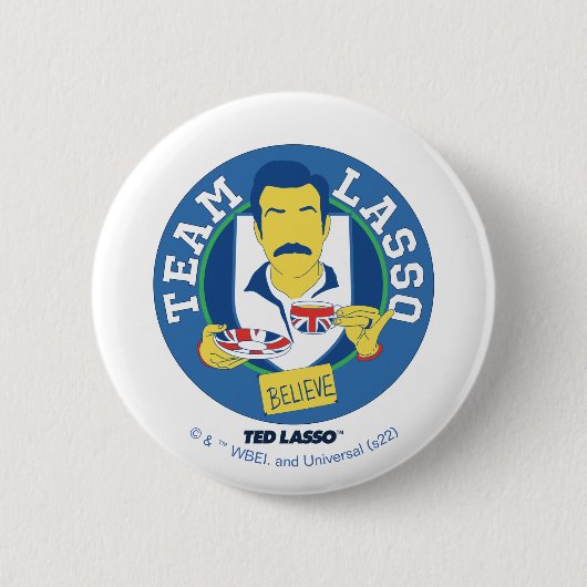 Ted Lasso | Team Lasso Tee Iconic Avatar Button (Vorderseite)