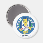 Ted Lasso | Team Lasso Tee Iconic Avatar Magnet (Vorderseite/Rückseite)