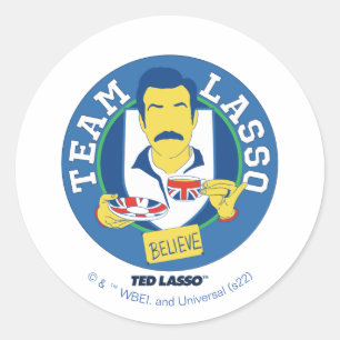 Ted Lasso   Team Lasso Tee Iconic Avatar Runder Aufkleber