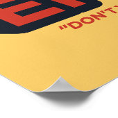Ted Lasso | The Roy Kent Effect Typografy Graphic Poster (Ecke)