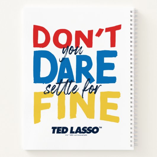 Ted Lasso | Traut euch nicht, euch für die Geldstr Notizblock (Rückseite)