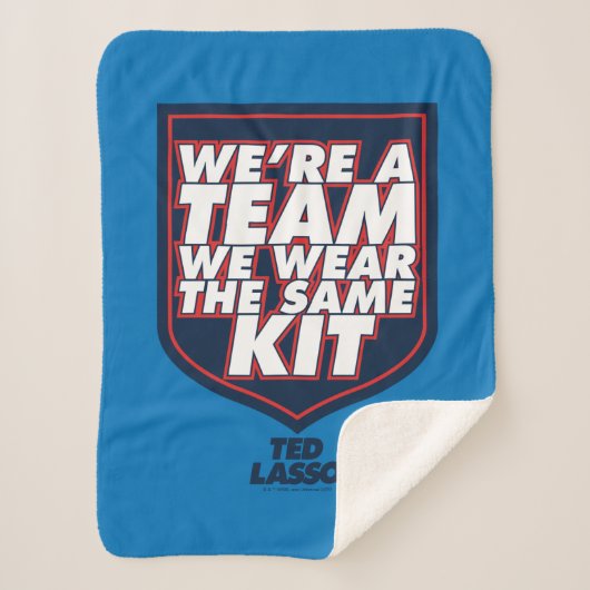 Ted Lasso | We're A Team Typography Graphic Sherpadecke (Vorderseite)