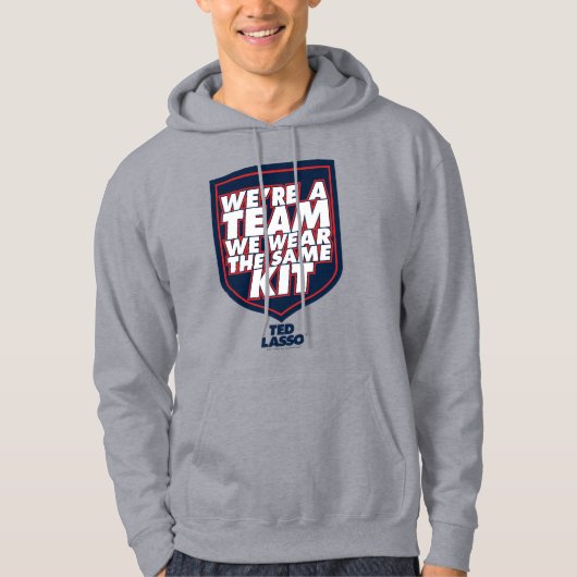 Ted Lasso | Wir sind ein Team Typografy Graphic Hoodie (Vorderseite)