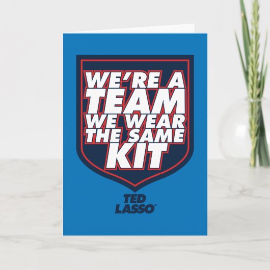 Ted Lasso | Wir sind ein Team Typografy Graphic Karte (Vorderseite)