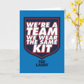 Ted Lasso | Wir sind ein Team Typografy Graphic Karte (Gelbe Blume)