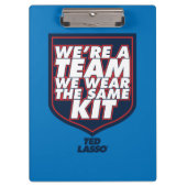Ted Lasso | Wir sind ein Team Typografy Graphic Klemmbrett (Vorderseite)