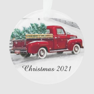 Ted LKW Weihnachten Acrylschmuck Ornament